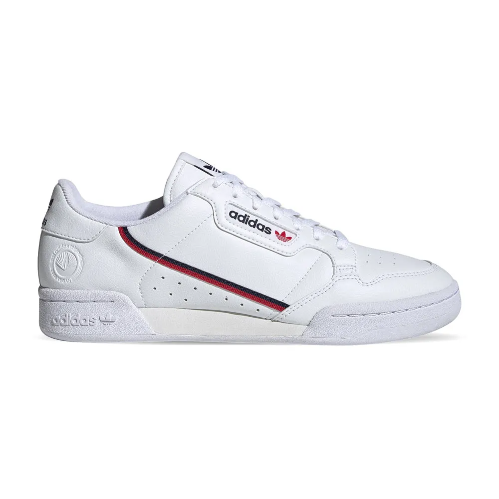 Adidas Continental 80 Vegan Mens White Leather Trainers