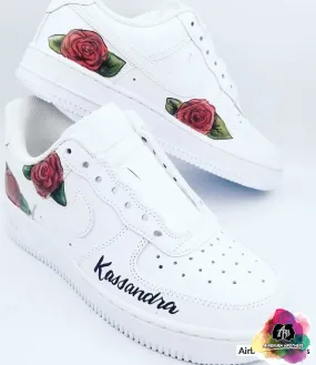 Airbrush Roses Shoe Design