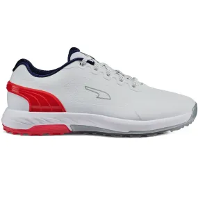 Alphacat Nitro Golf Shoe White/Red/Blue - SS24