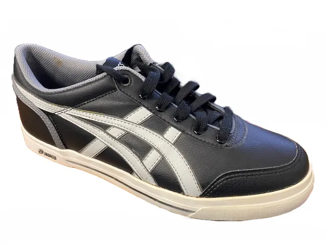 Asics men's leather sneakers AAron H107Y 9011 black-grey