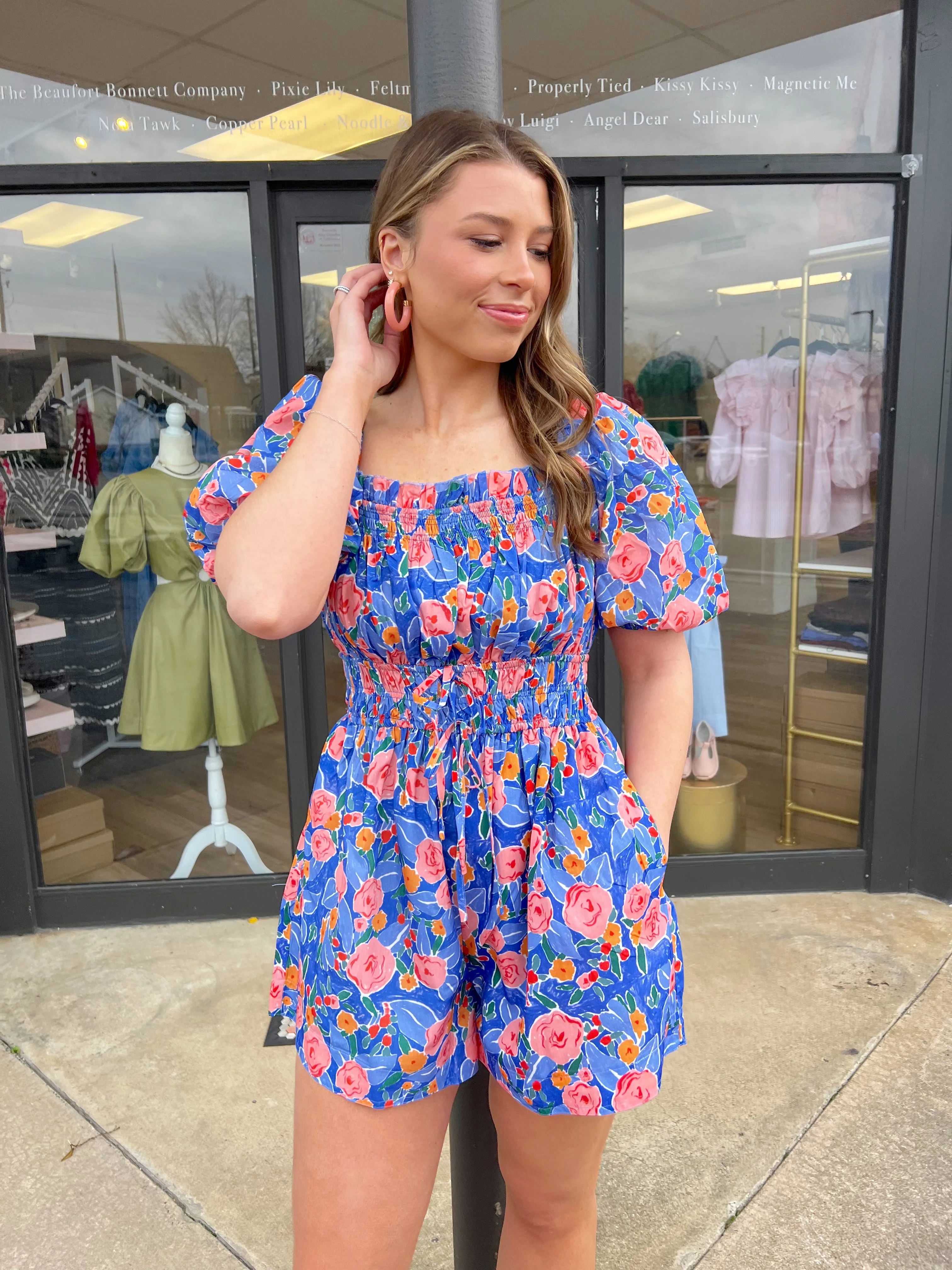 Azure Floral Romper