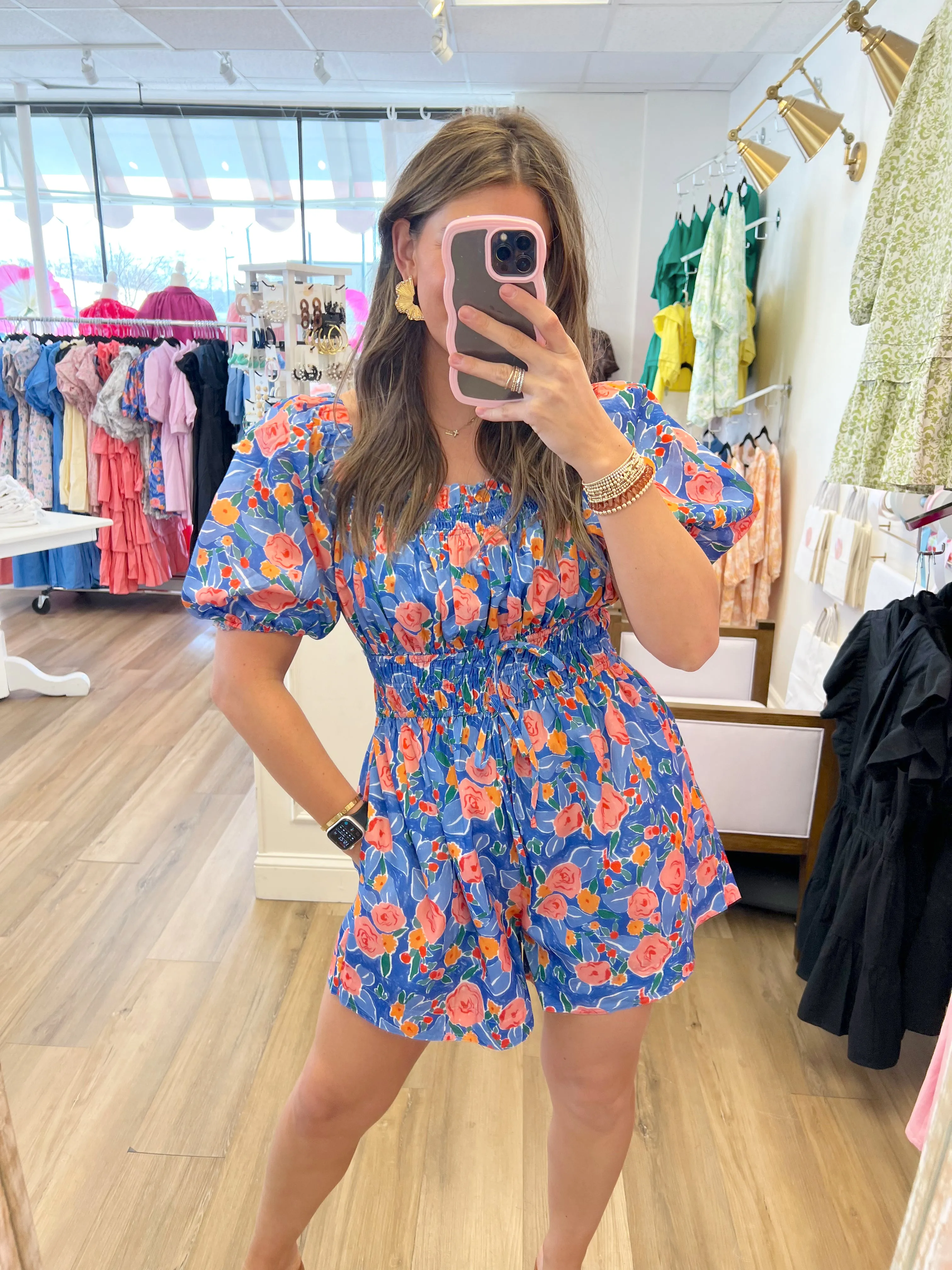 Azure Floral Romper