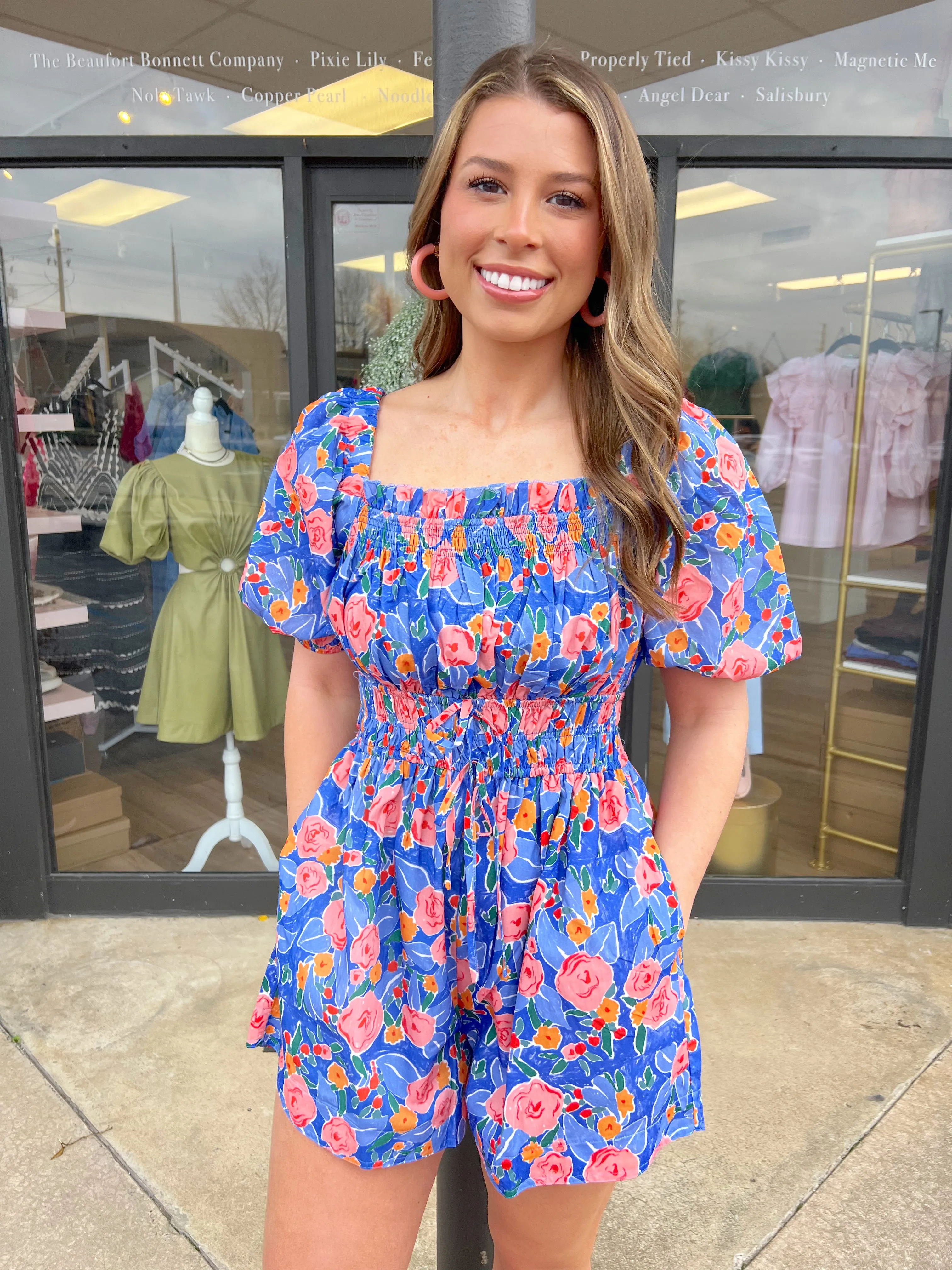 Azure Floral Romper