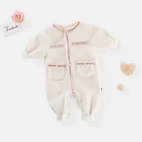 Baby Girls Solid Color Jumpsuits Wholesale 231019194