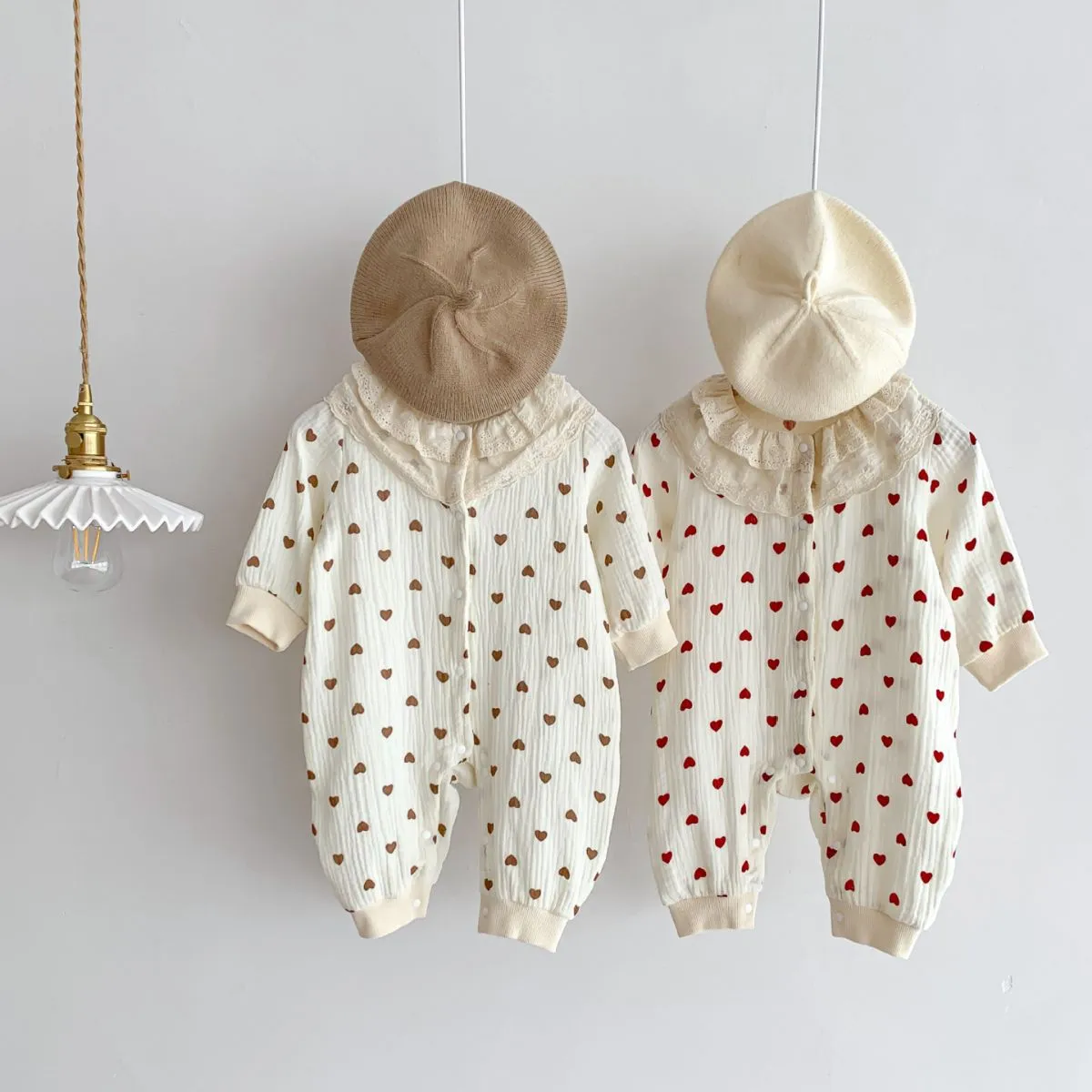 Baby Kid Girls Love heart Print Jumpsuits Wholesale 23101936