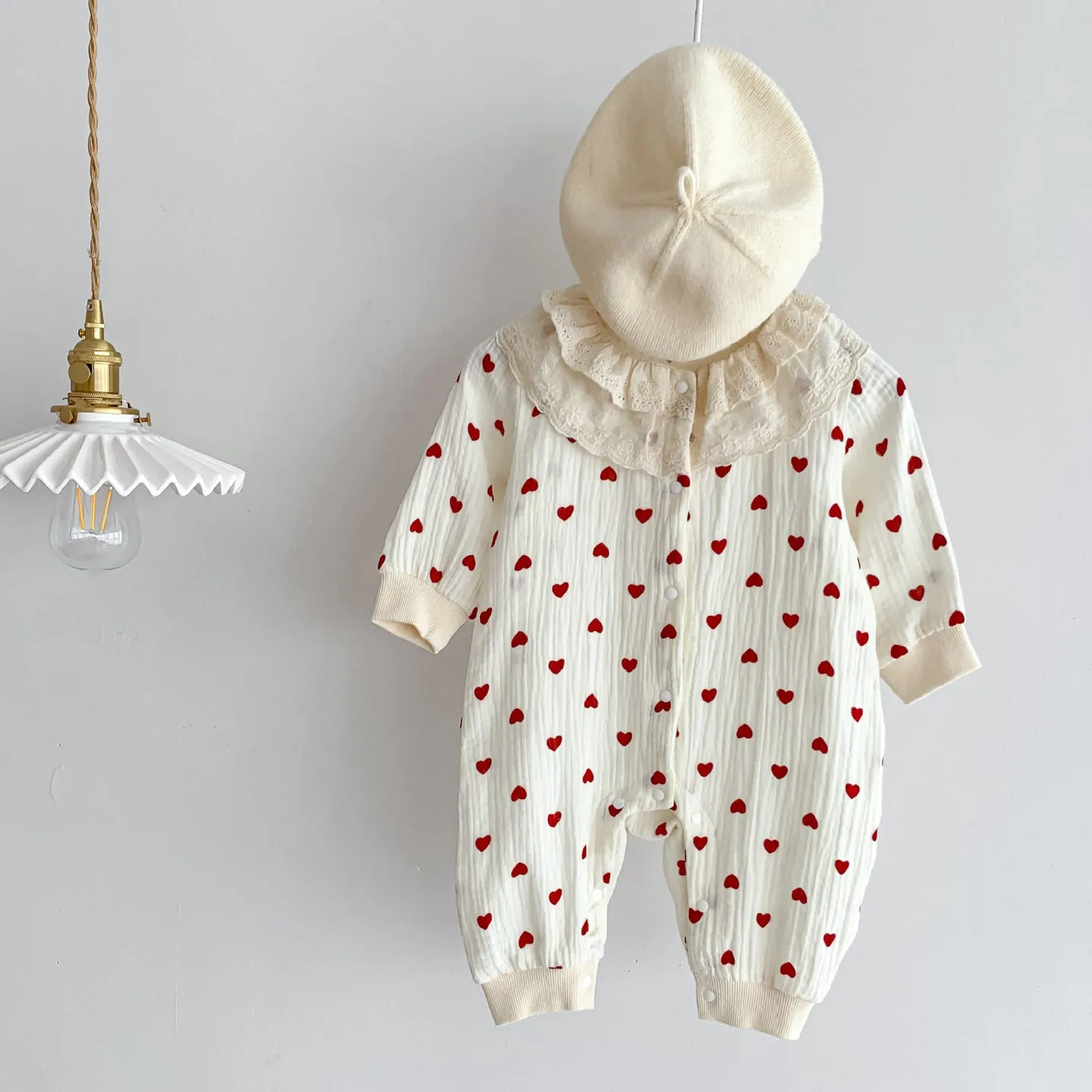 Baby Kid Girls Love heart Print Jumpsuits Wholesale 23101936