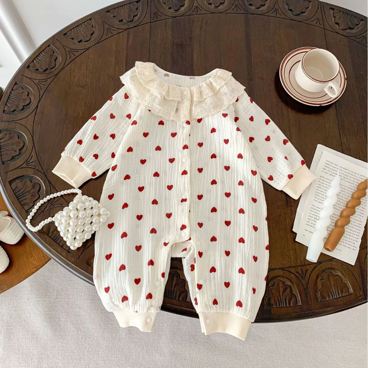 Baby Kid Girls Love heart Print Jumpsuits Wholesale 23101936