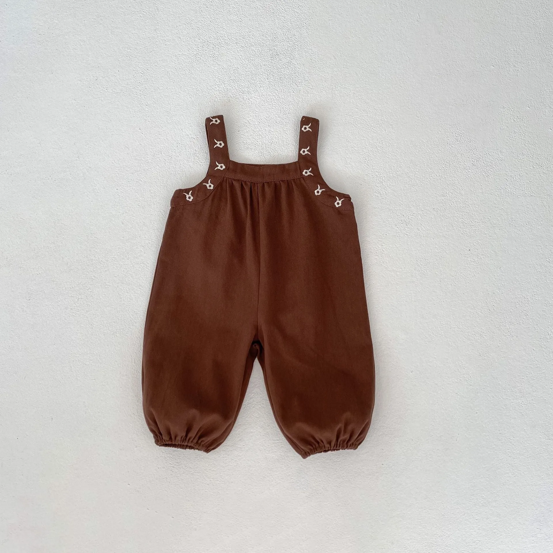 Baby Kid Girls Solid Color Jumpsuits Wholesale 240111128