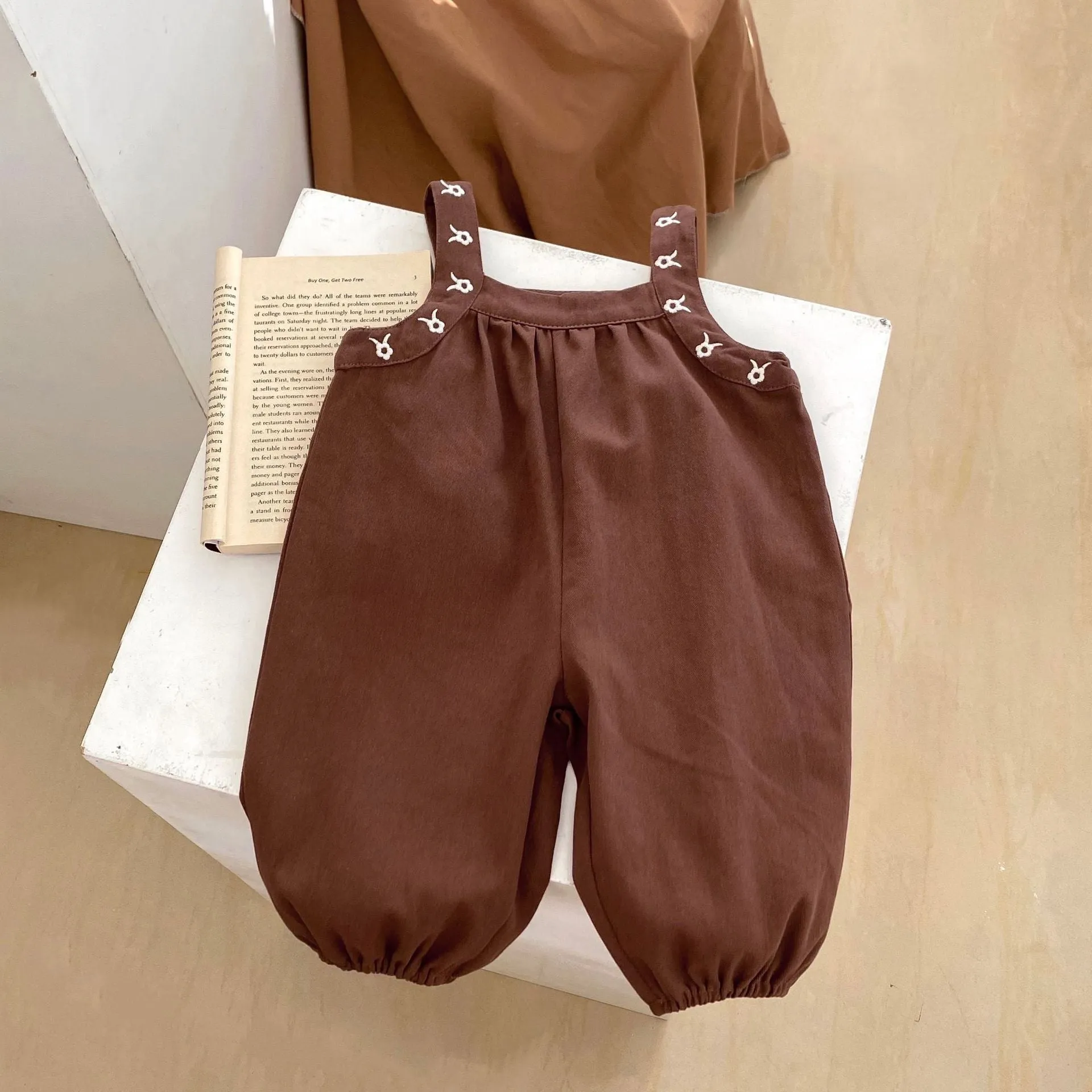 Baby Kid Girls Solid Color Jumpsuits Wholesale 240111128