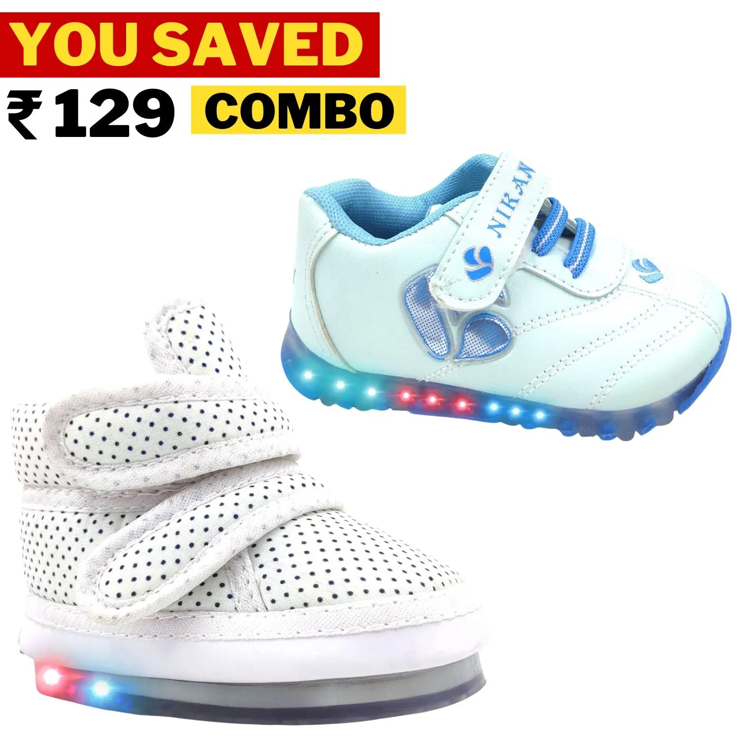 Best Combo of Urbanfeet's  LED Shoes (Qnty 2)