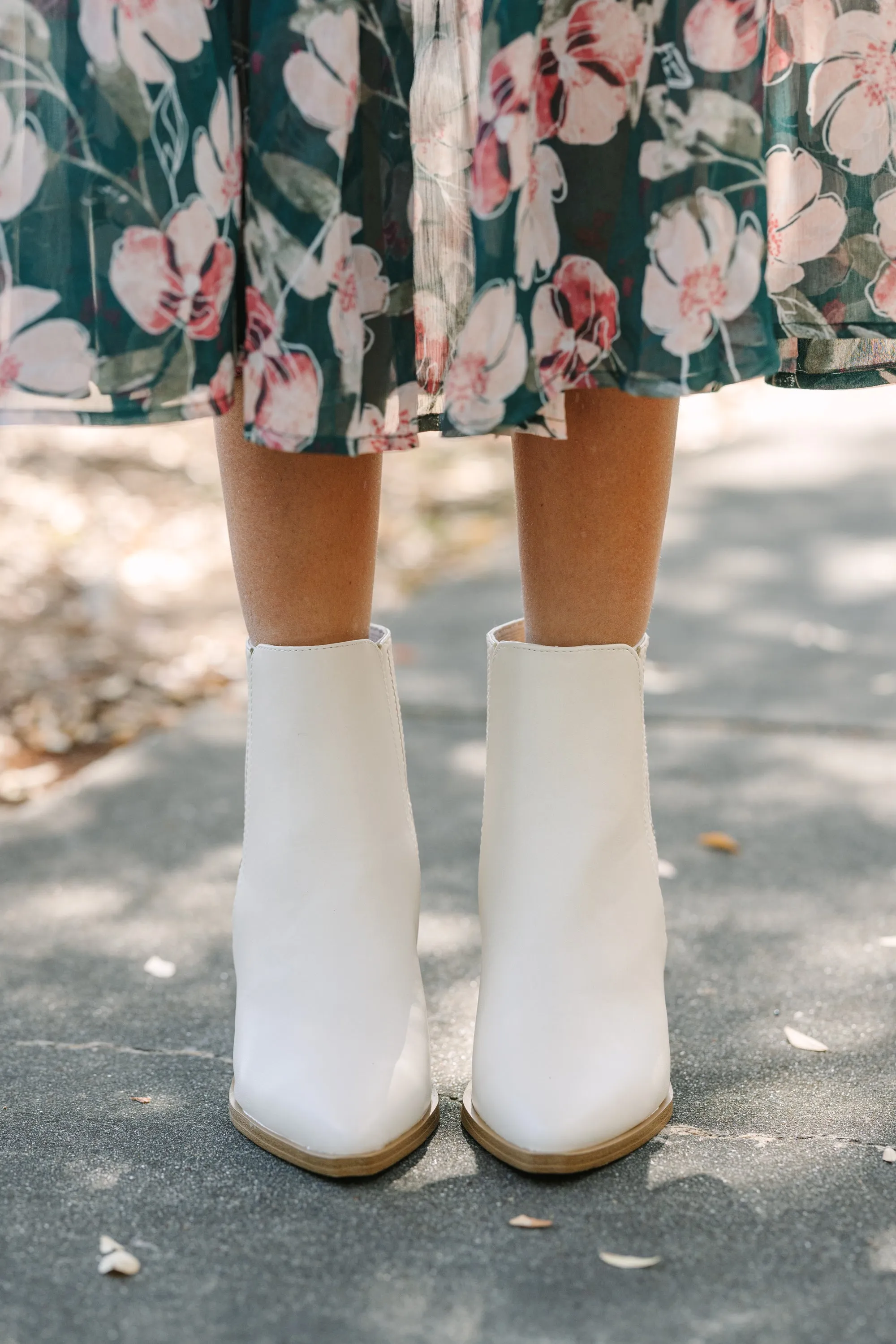 Living For Love Off White Booties