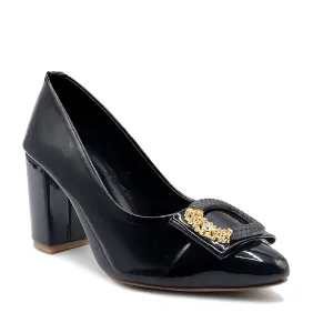 Black Formal Court Shoes 085494