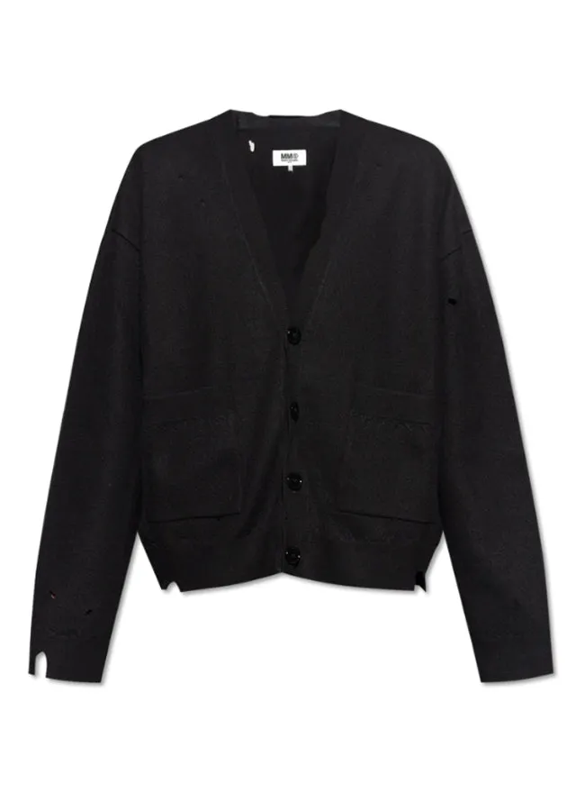 Black Wool Cardigan S52HP0013