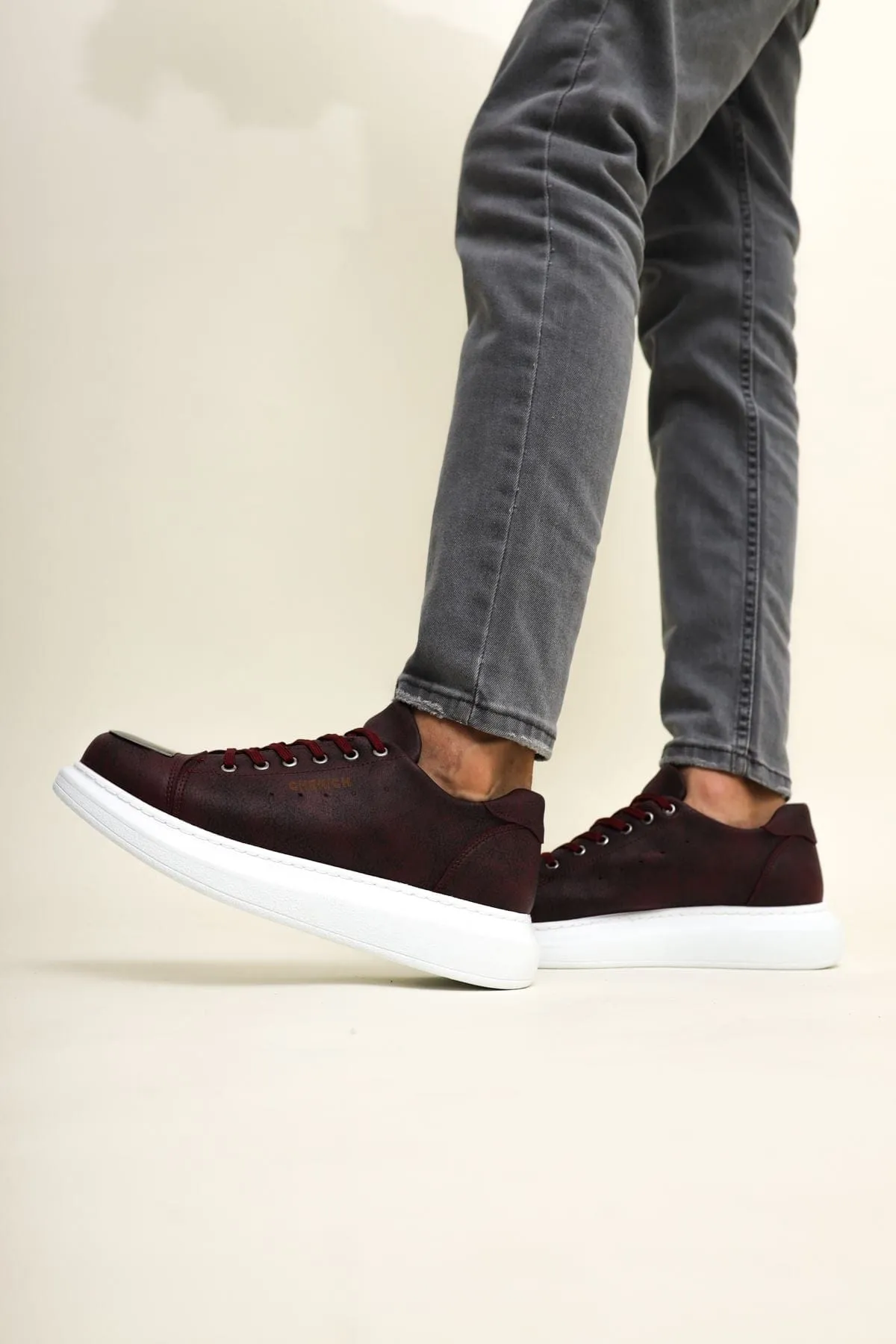 Chekich Men's Shoes Maroon ch175