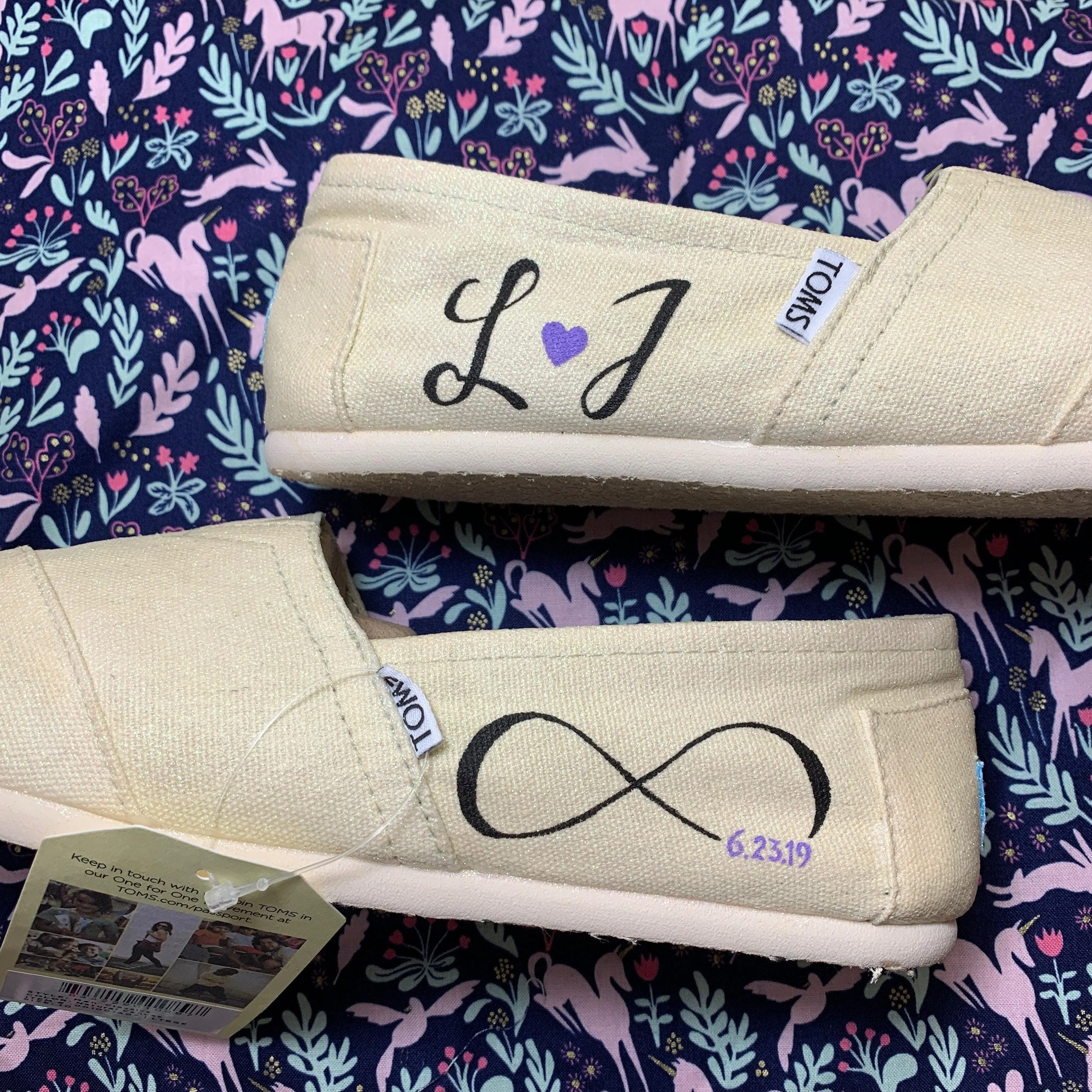 Custom Infinity Initial Shoes