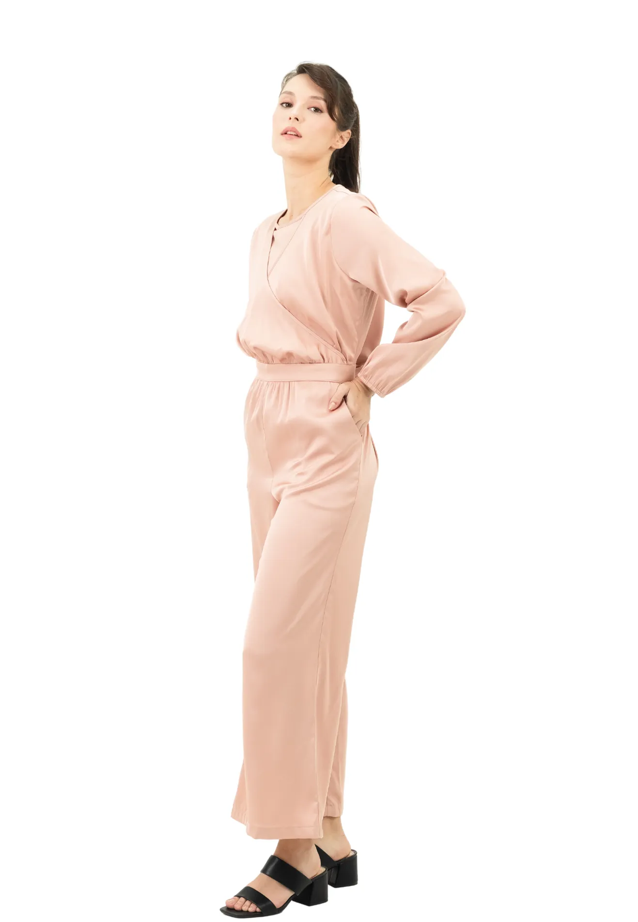 DAISY BY VOIR Satin Jumpsuit