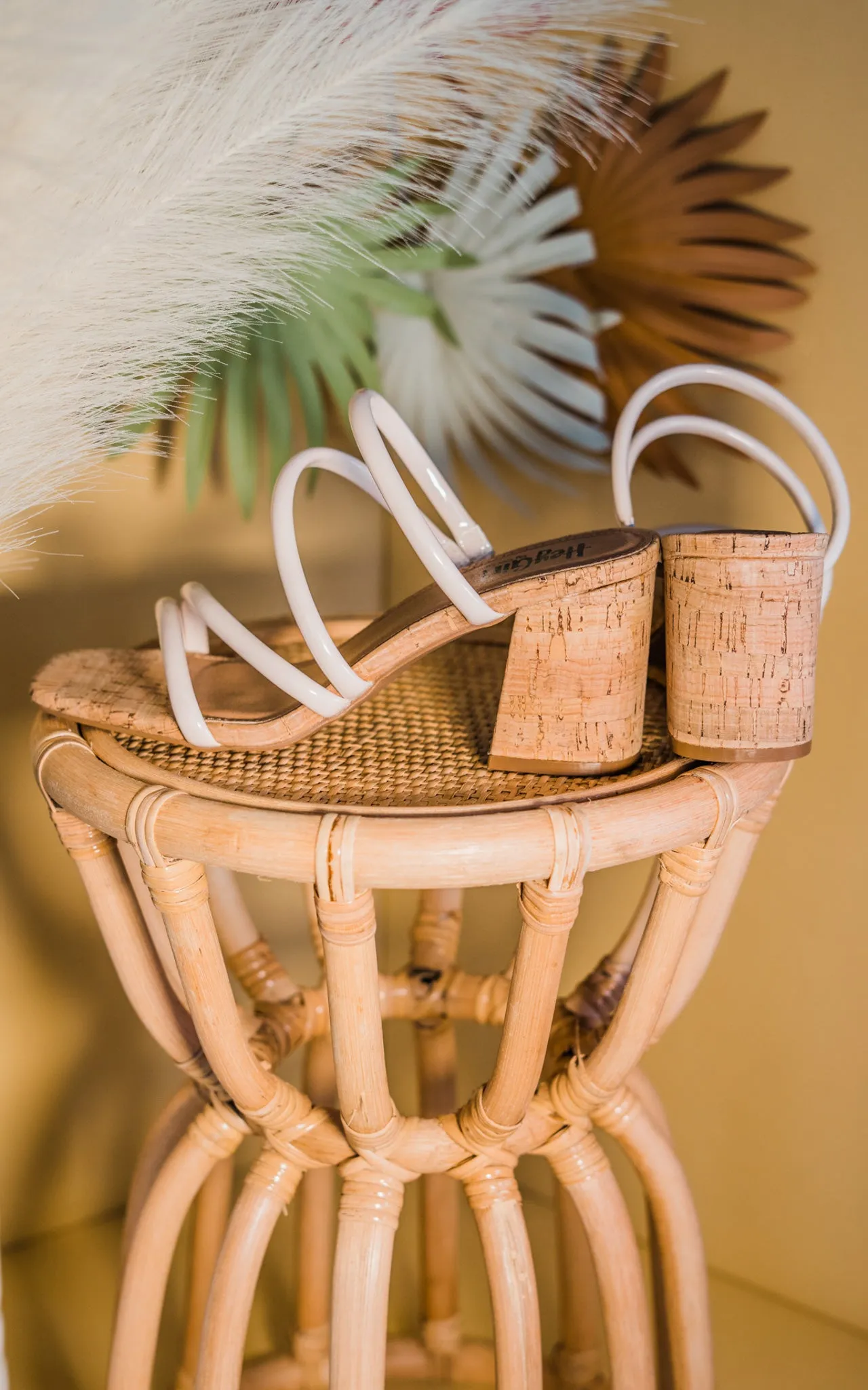 Dreamy Heeled Sandal in Ivory