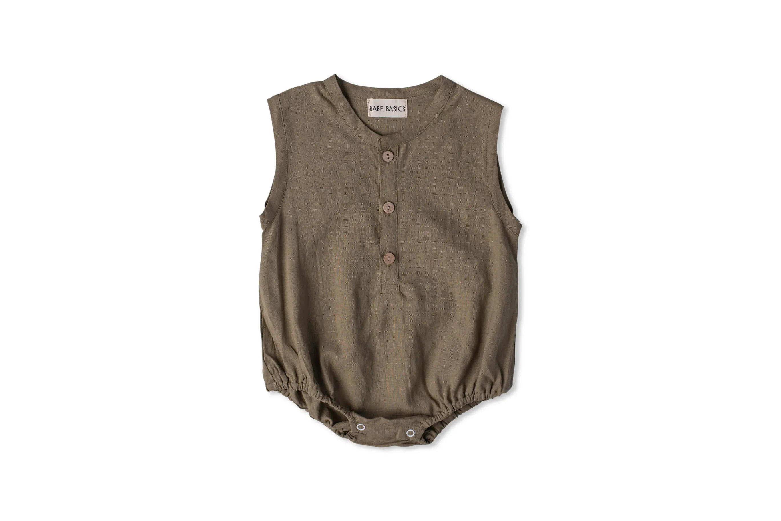 Earthy Linen Romper