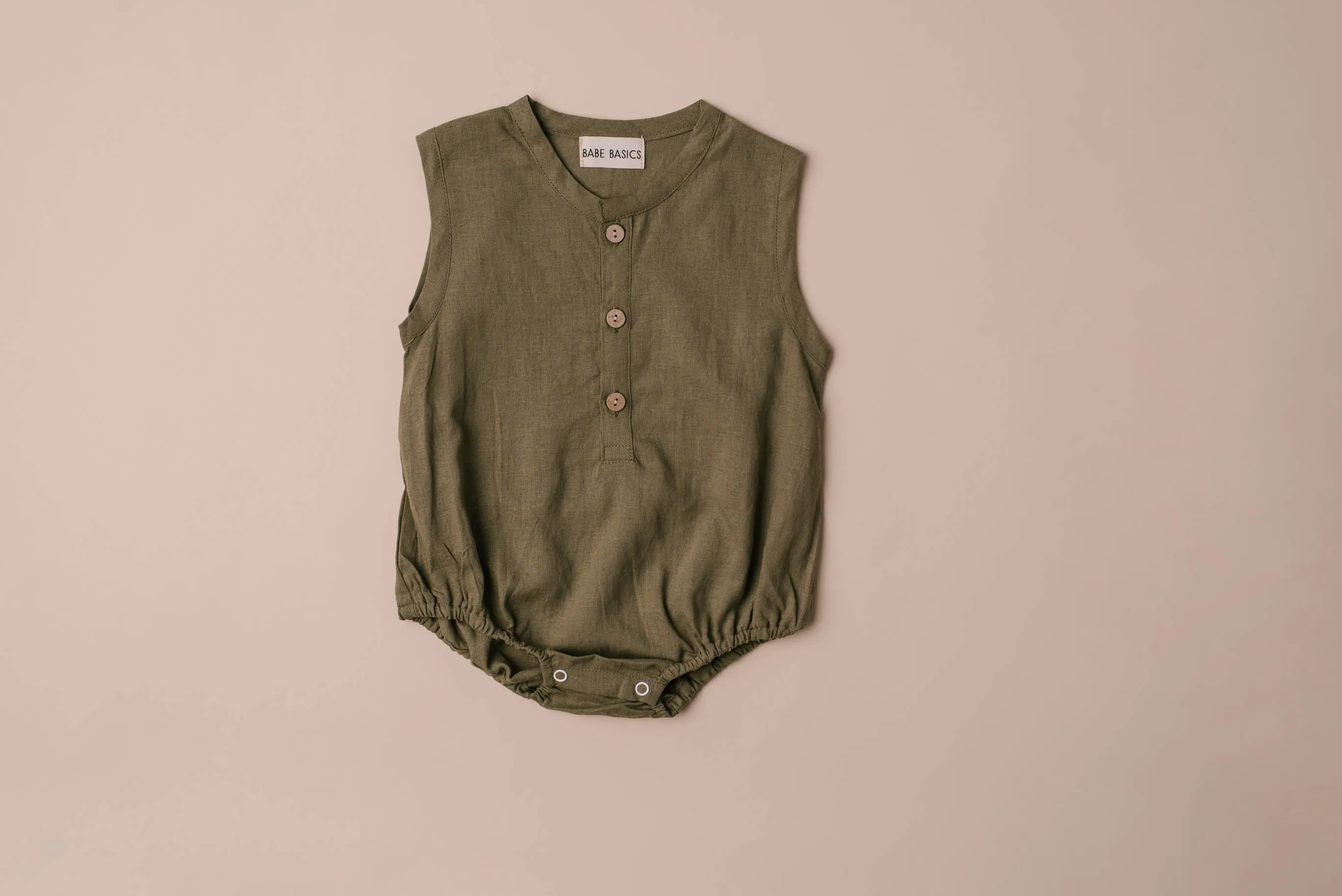 Earthy Linen Romper