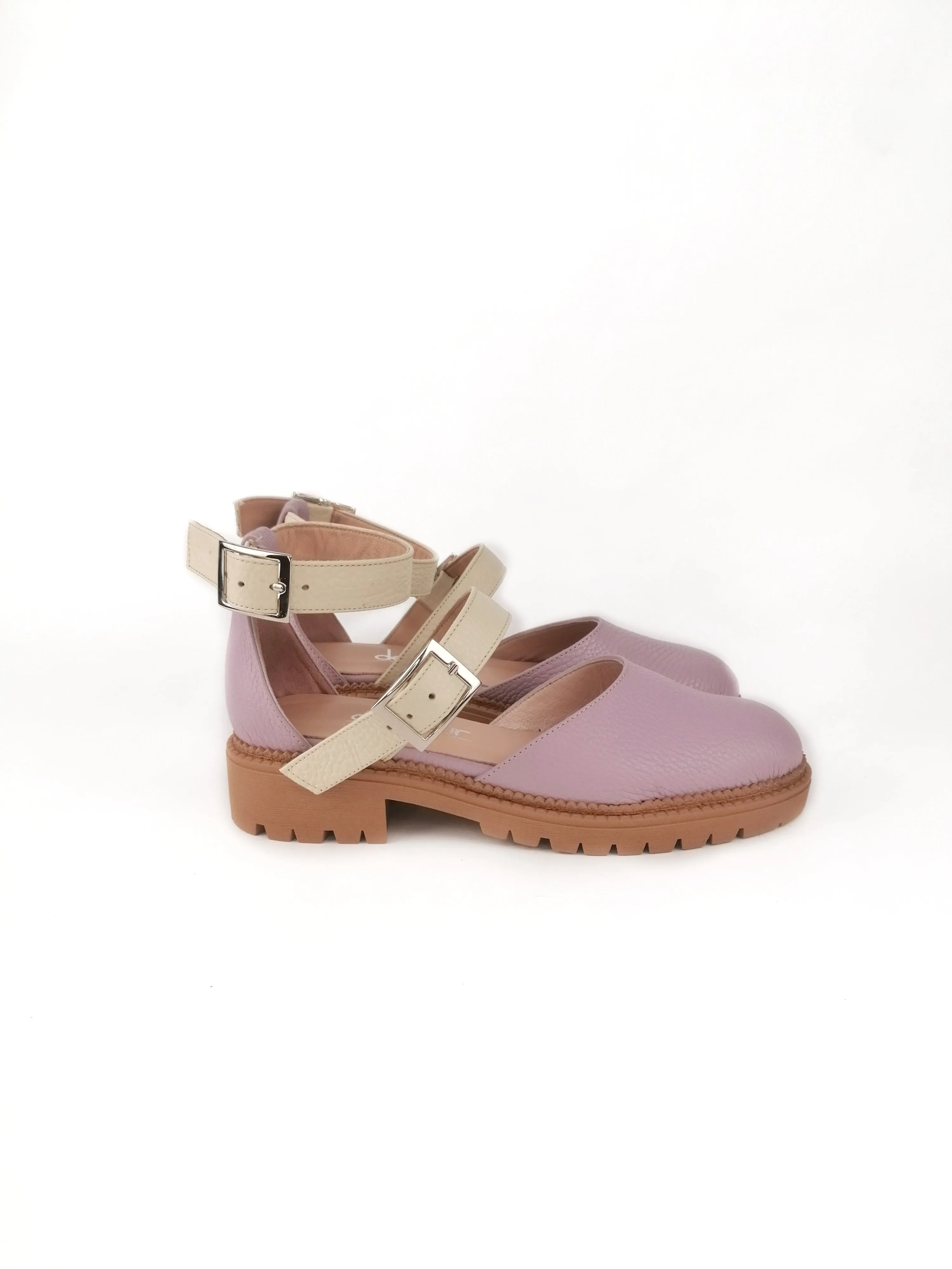 ELLIE LILAC RUBBER FLATS