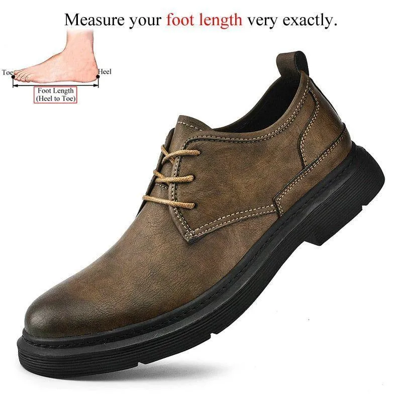 FC215 Men's Casual Shoes: Retro Style, Leather