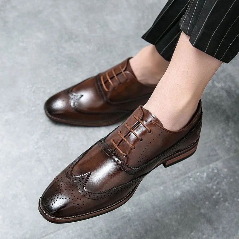 Handmade Leather Oxford - Classic Men's Casual Shoes WX244