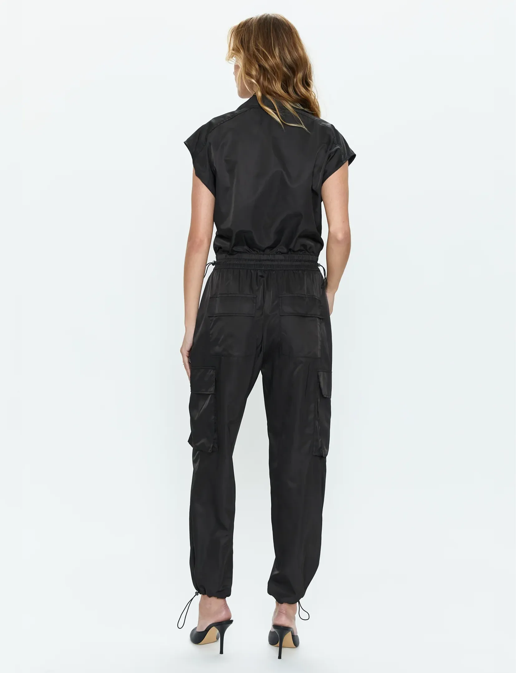 Jade Cargo Jumpsuit, Black