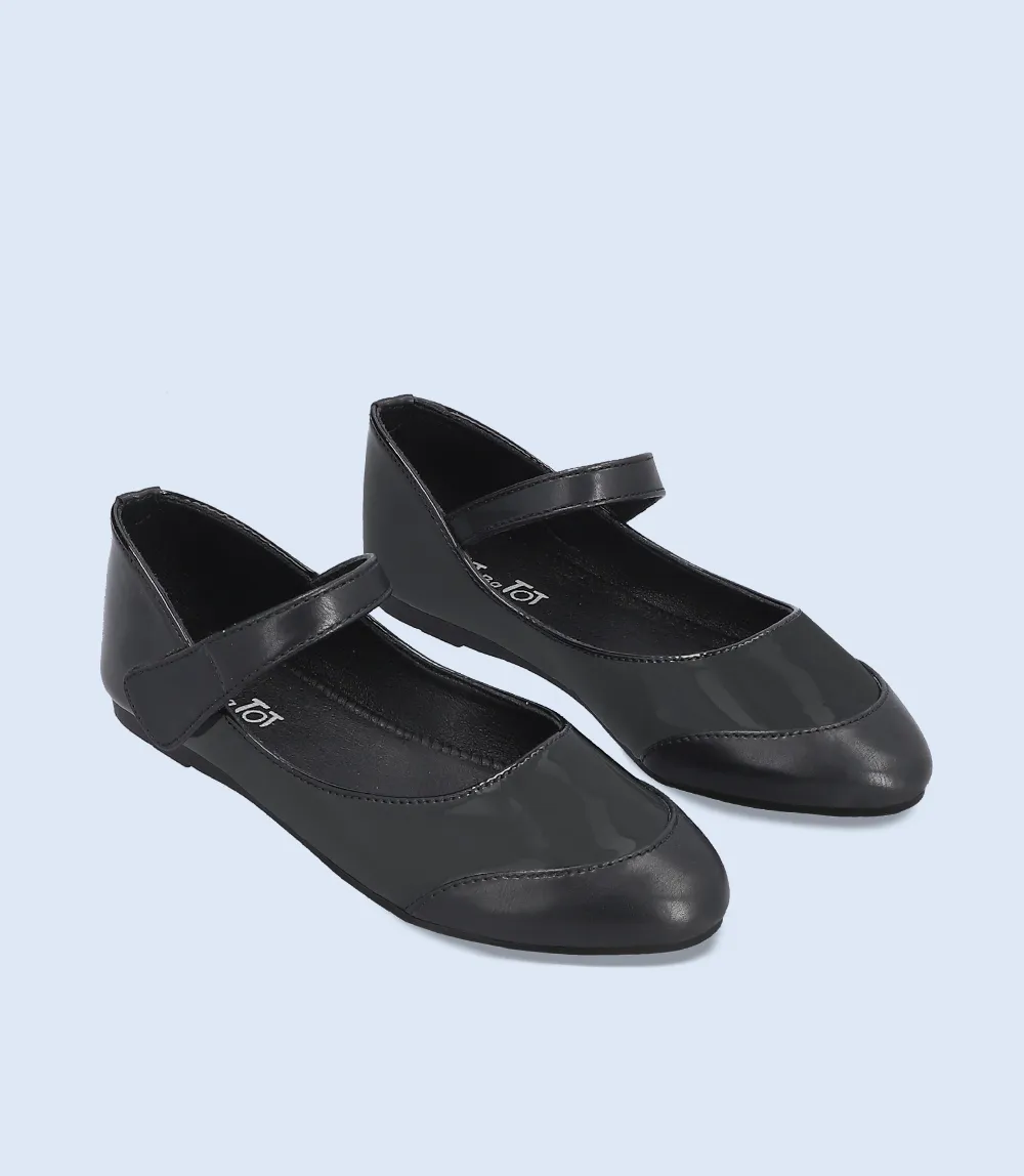 KG0050-BLACK-Girls Casual School Shoes