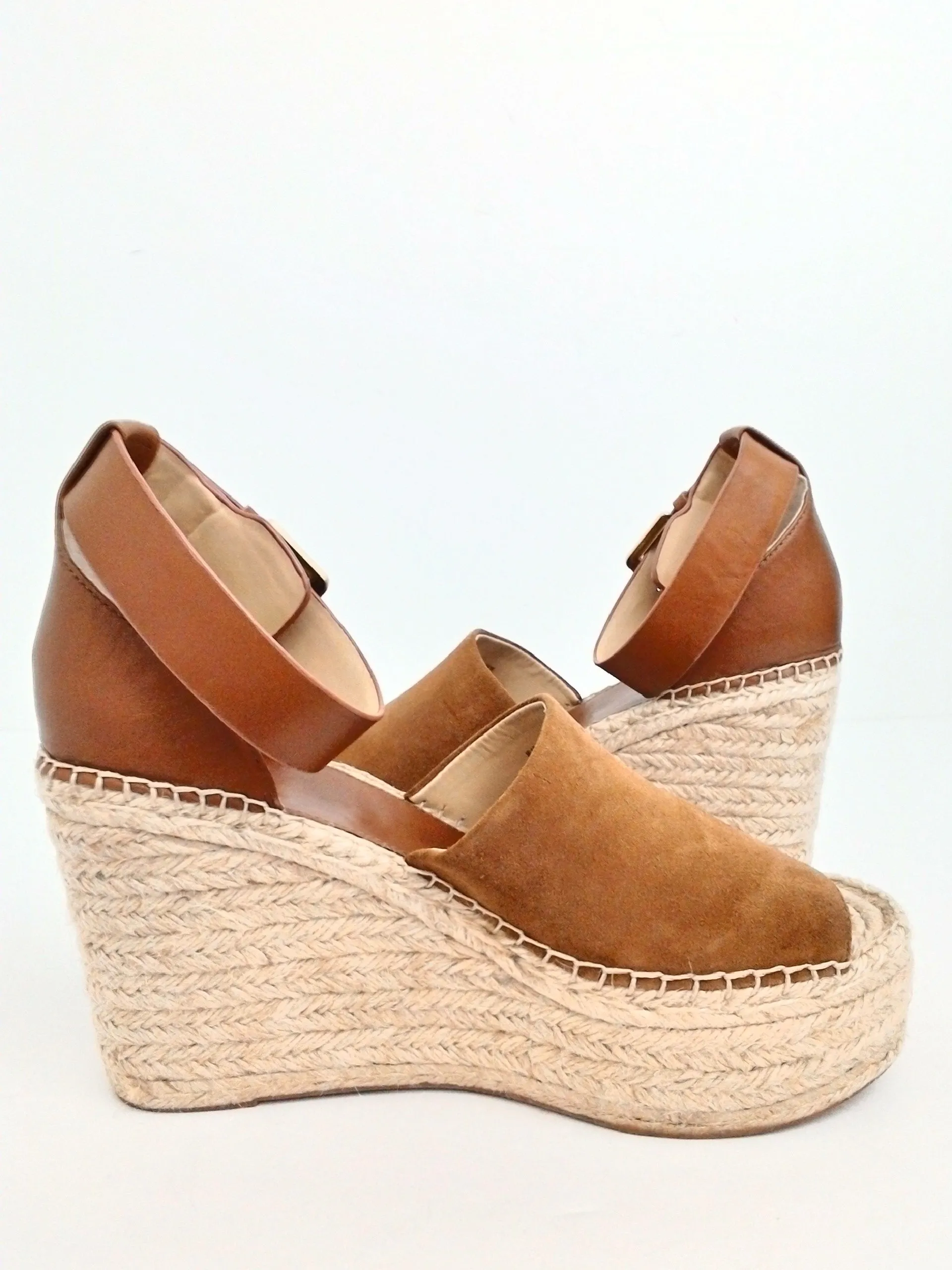 Marc Fisher Women's Adalyn Brown Suede Wedge Size 10 M