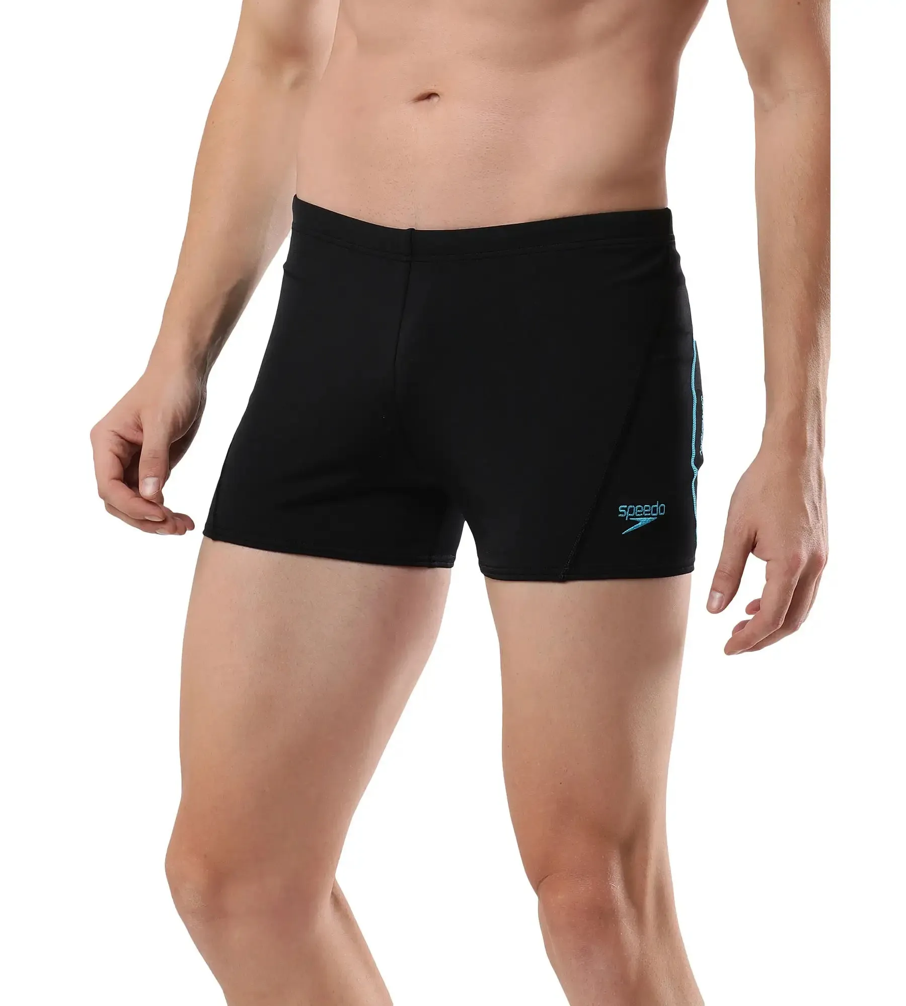 Men's Endurance   Essential Splice Aquashort - Black  &  Bolt