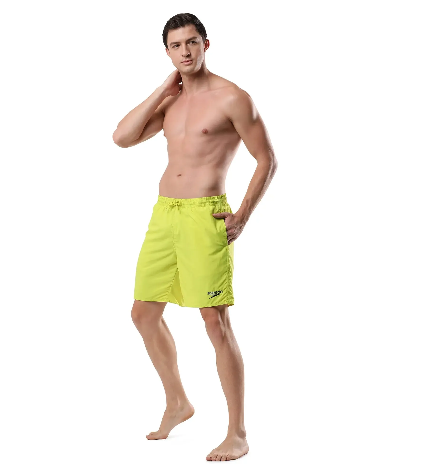 Men's Essential Watershorts - Bitterlime  &  Black