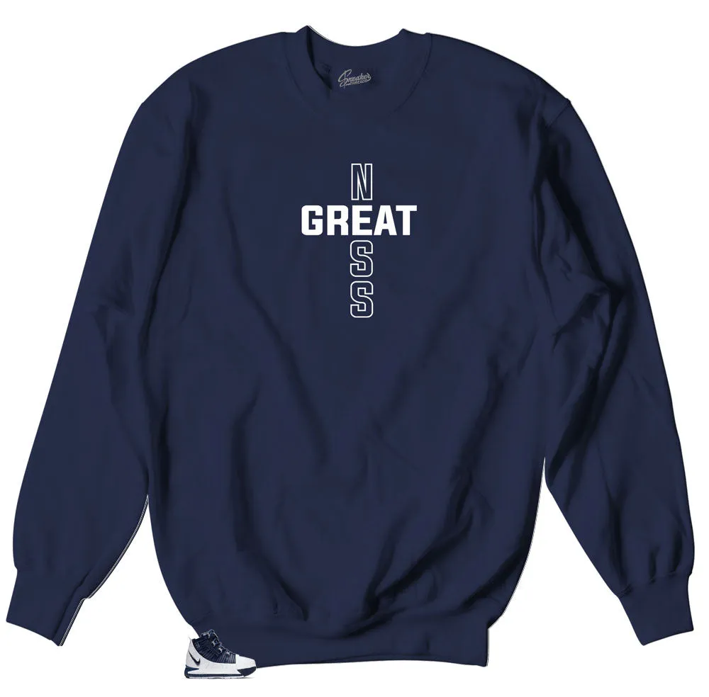 Midnight Navy 3 Sweater - Greatness Cross - Navy