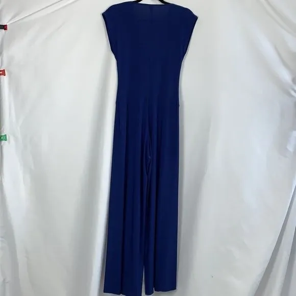 Norma KamaliDeep Blue V-Neck Vintage Jumpsuit