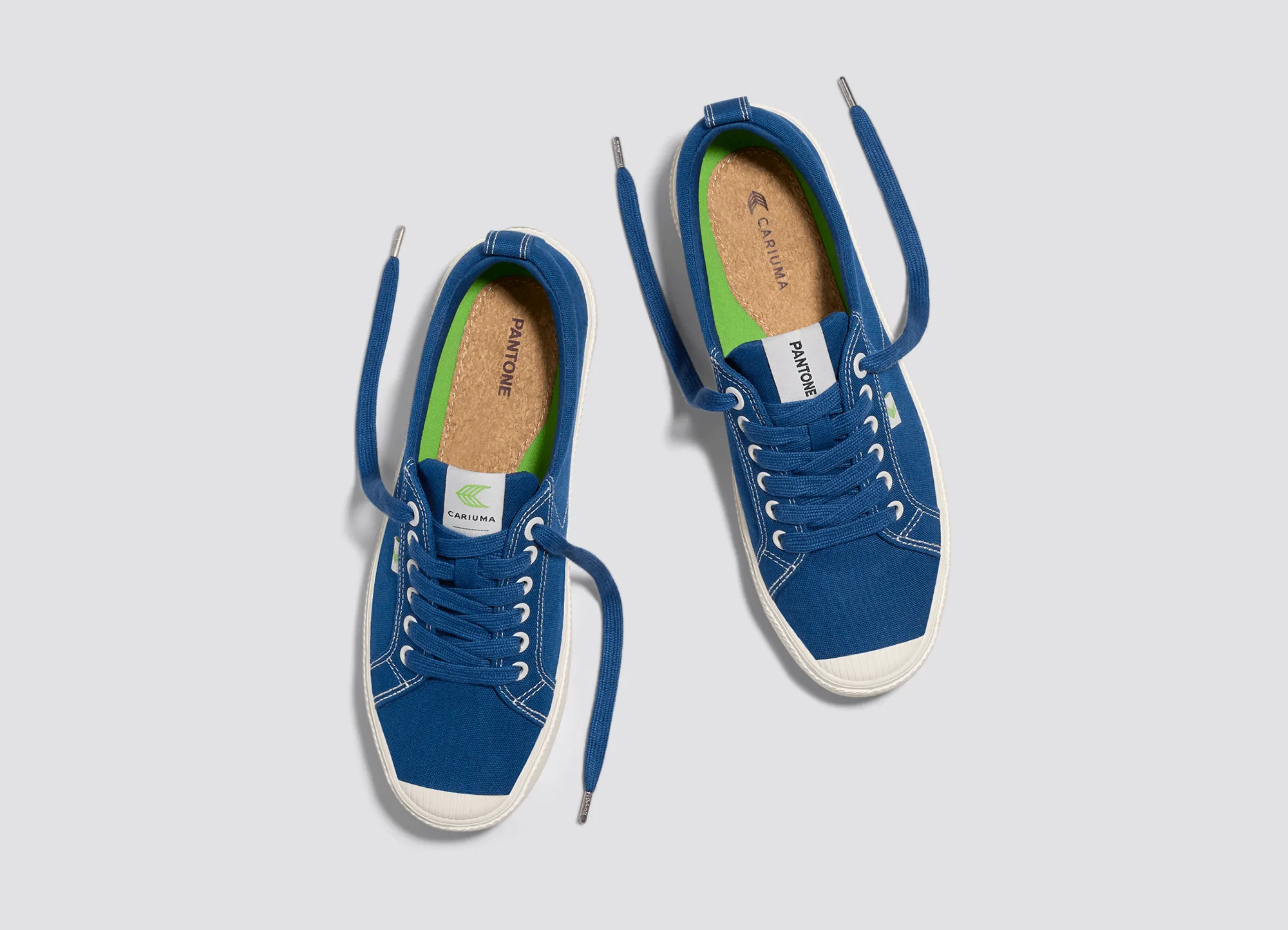 OCA Low Pantone Navy Peony Canvas Contrast Thread Sneaker Women