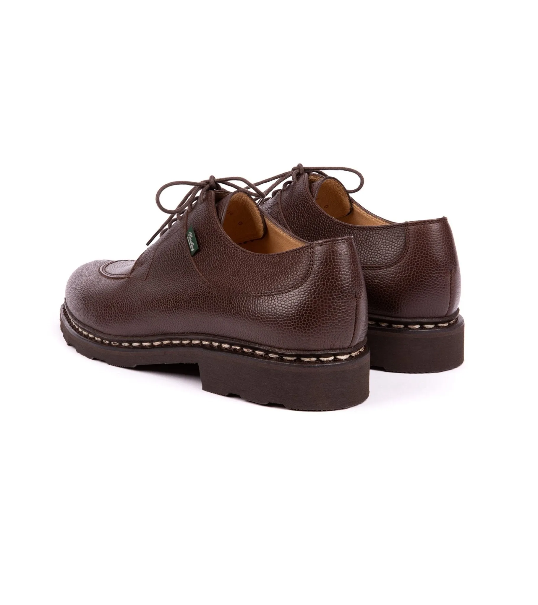 Paraboot Avignon Grain Leather Shoe: Moka