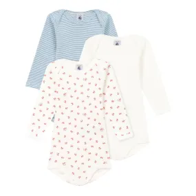 Petit Bateau Crossover LS Bodysuit - Foxes, Striped, Solid