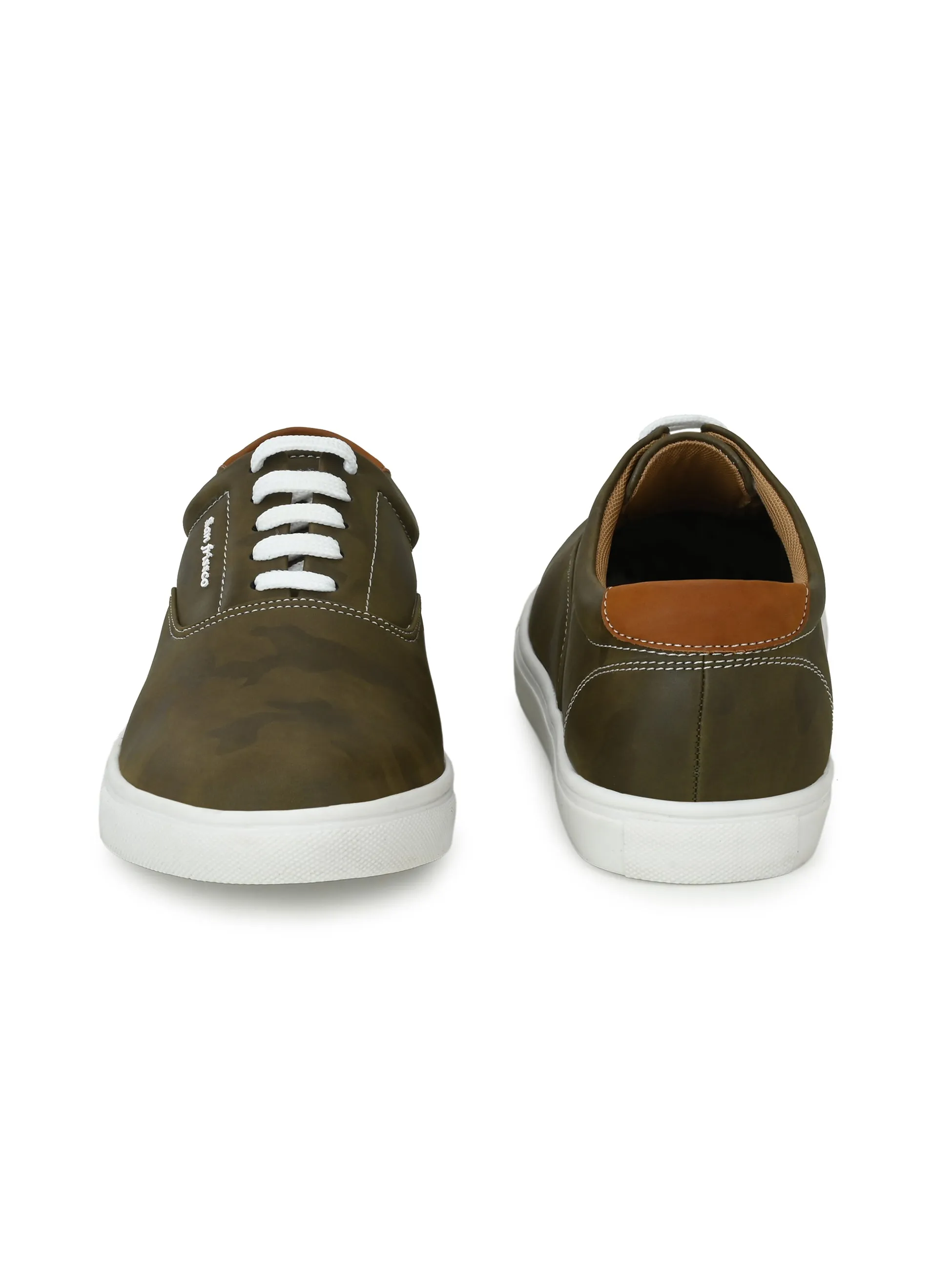 Powercourt Olive Casual Sneakers