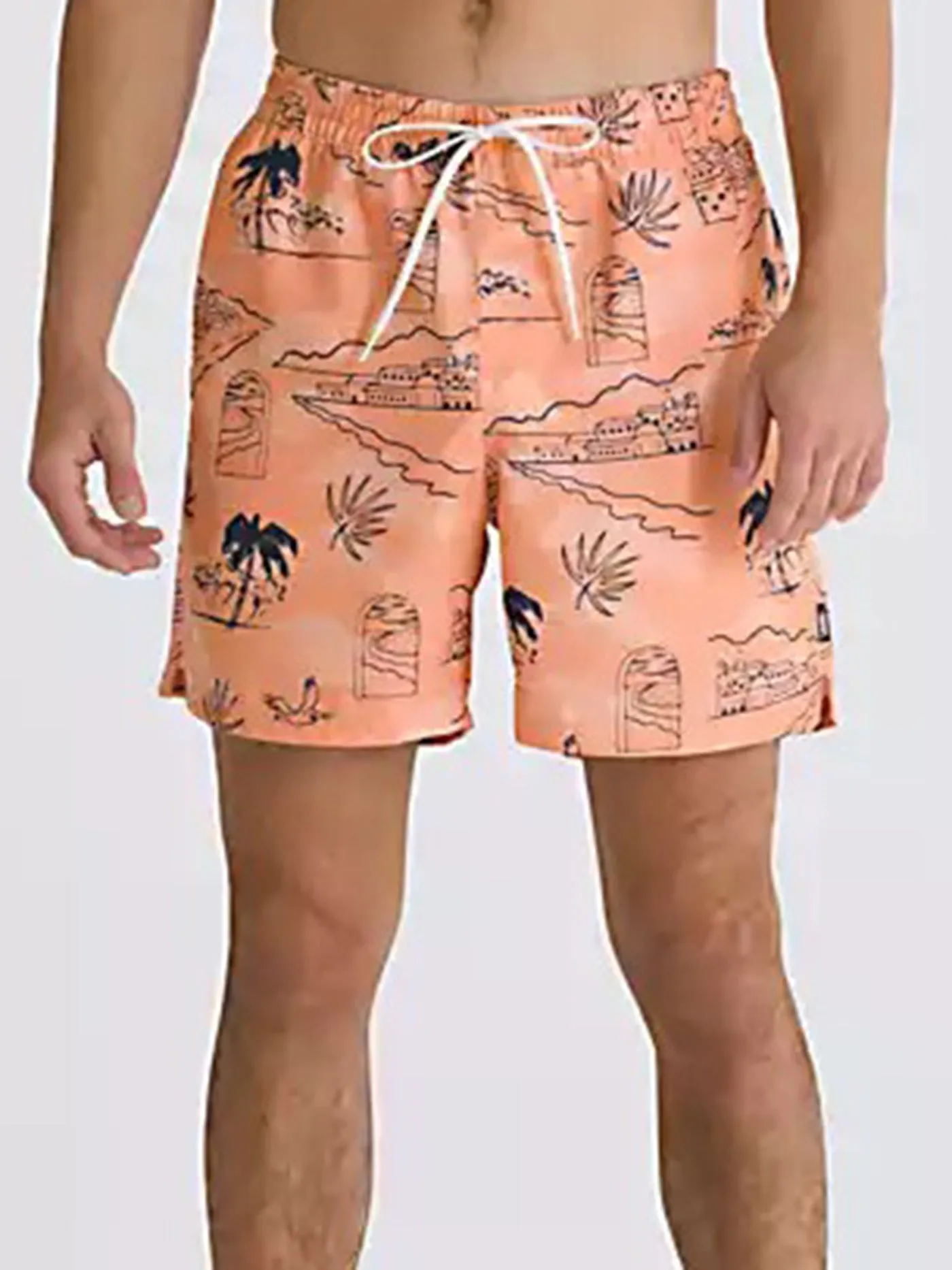 Primary Print Elastic Boardshort