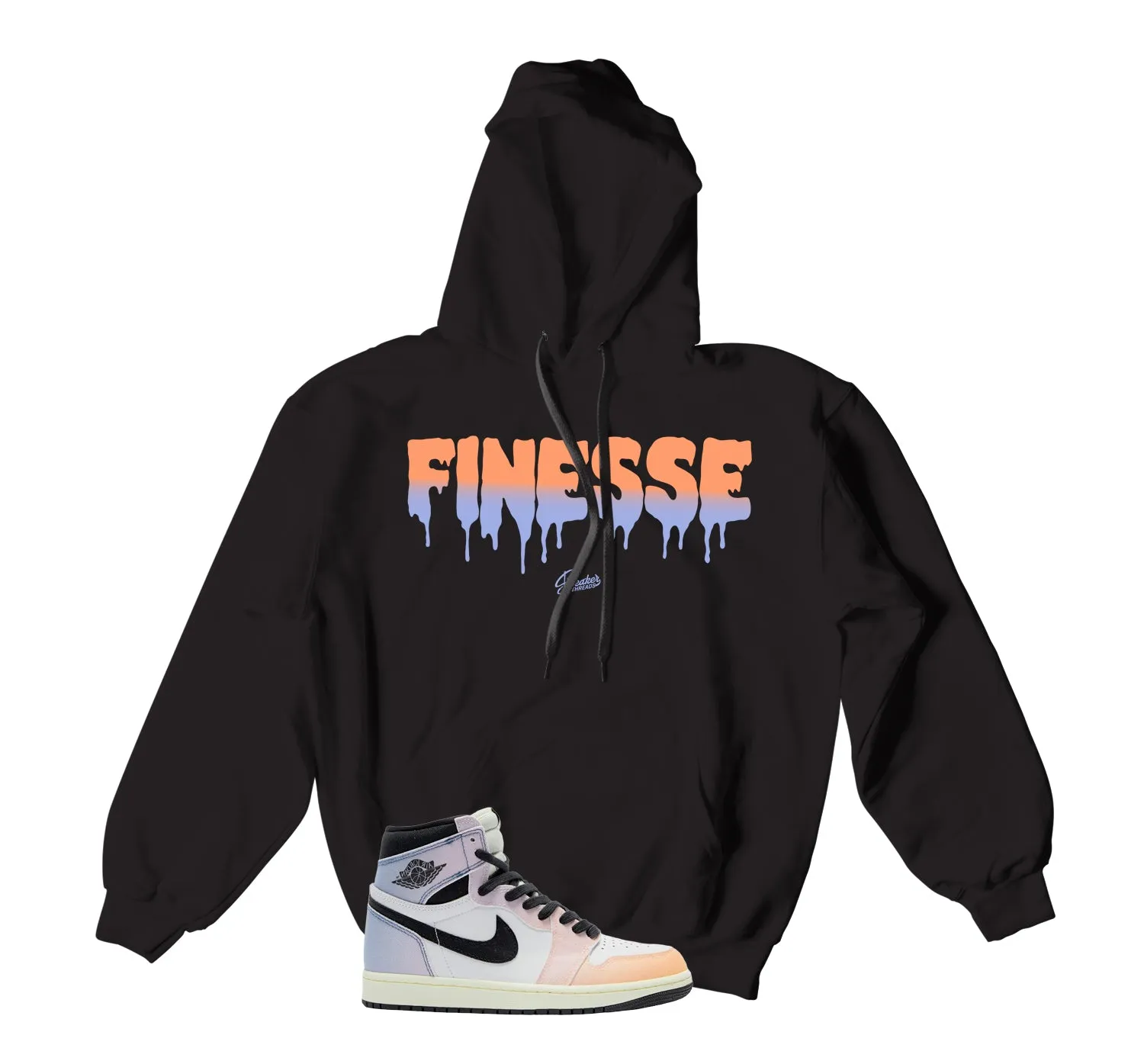 Retro 1 Skyline Hoody - Finesse - Black