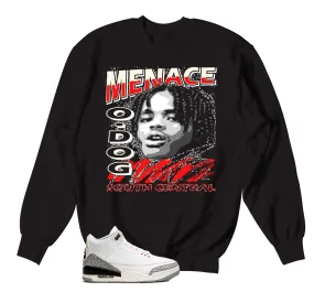 Retro 3 Reimagined White Cement Nineties Sweater