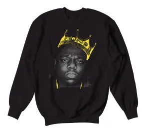 Retro 4 Lightning Sweater - NY Crown - Black