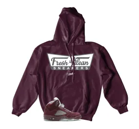 Retro 5 Burgundy Frsh & Krispy Hoody