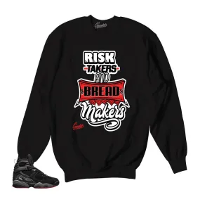 Retro 8 Cement Sweater - Risk Takers - Black