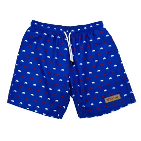 Royal Blue BFLO Men's Swim Trunks