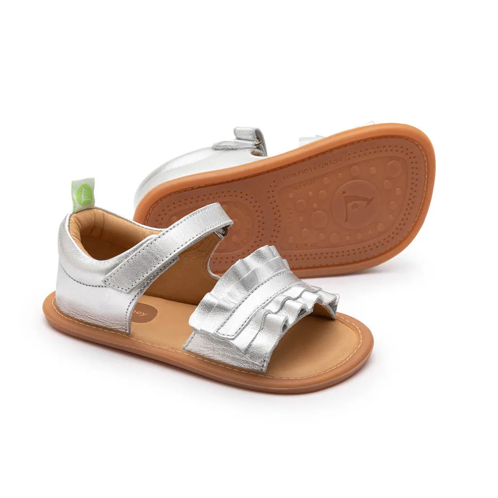 Ruffy Sandal - Sterling Silver