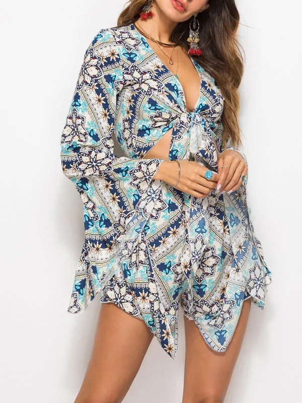 Summer Print Jumpsuits