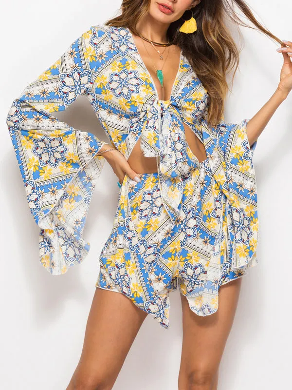 Summer Print Jumpsuits