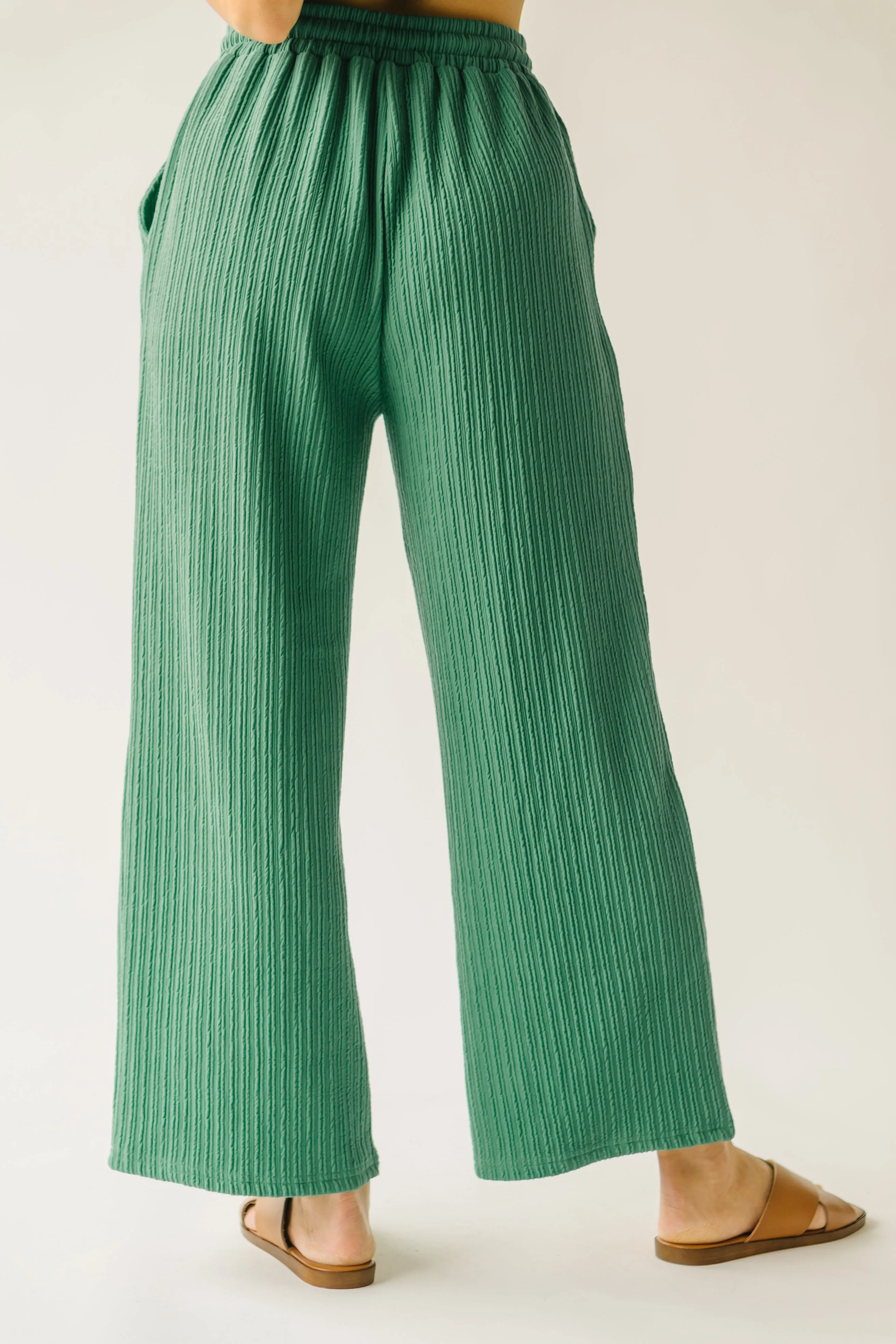 The Sadoski Ribbed Pant in Green