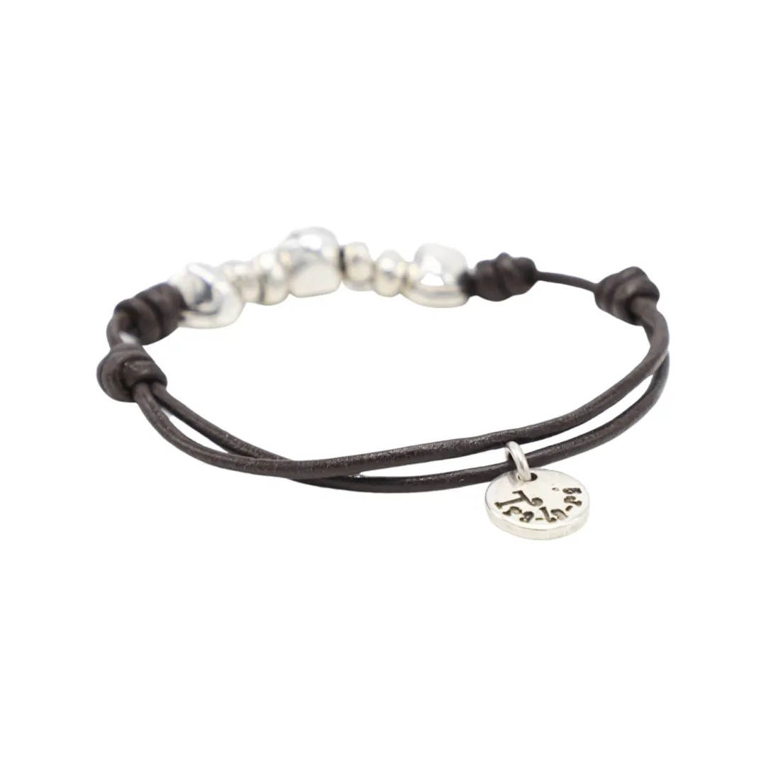 TRA-LA-RA MEN SLIDING KNOTS LEATHER BRACELET