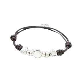 TRA-LA-RA MEN SLIDING KNOTS LEATHER BRACELET